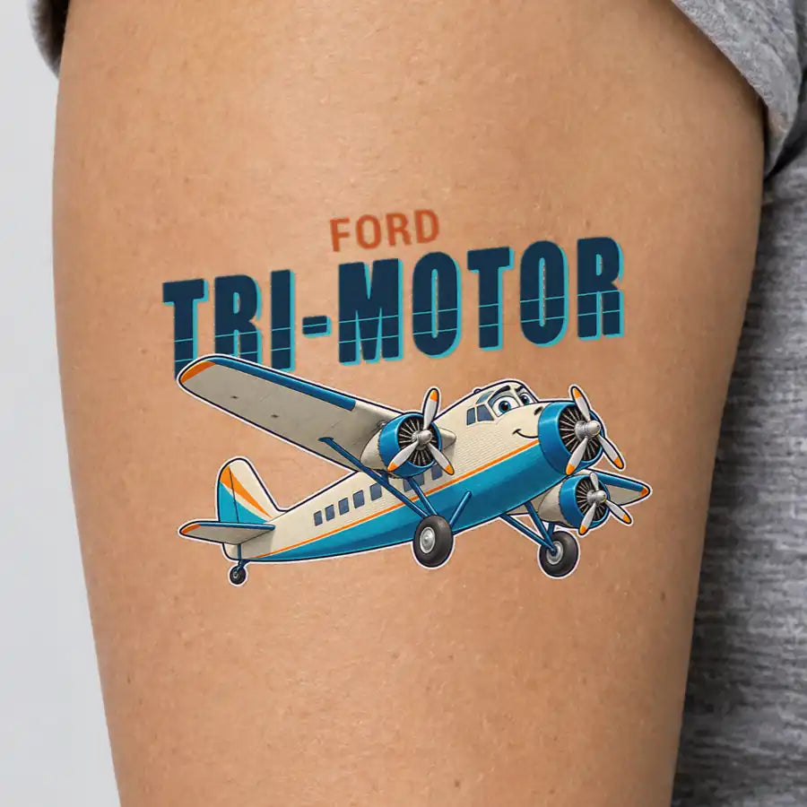 Ford 5-AT Tri-Motor - Tattoo - Cartoon