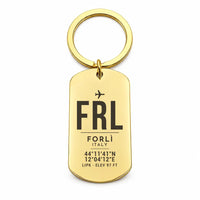 Thumbnail for Forlì Airport FRL - Key Chain - Original Design - Gold