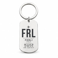 Thumbnail for Forlì Airport FRL - Key Chain - Original Design - Silver