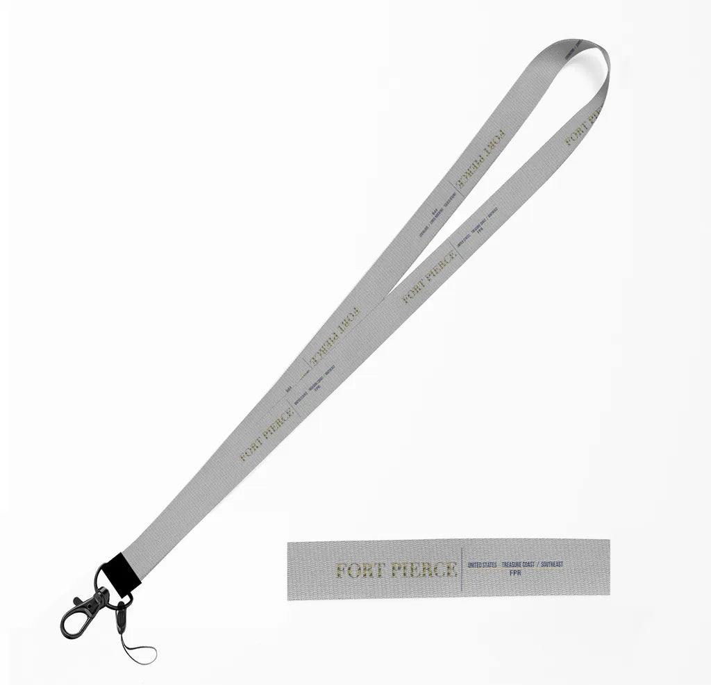 Fort Pierce City Series lanyard - light gray