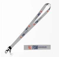 Thumbnail for Fort Smith Regional Airport (FSM) lanyard - light gray
