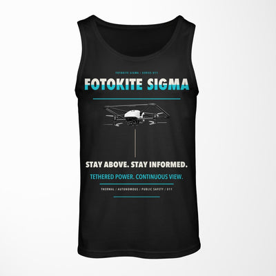 Fotokite Sigma design on black tank top
