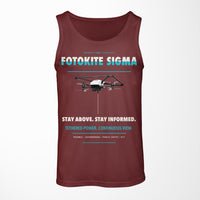 Thumbnail for Fotokite Sigma design on dark red tank top