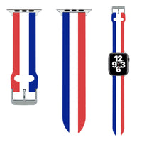 Thumbnail for France Flag Designed Soft Silicone Apple Watch Bands