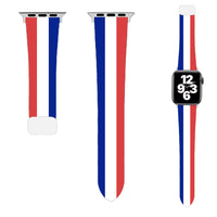 Thumbnail for France Flag Designed Soft Silicone Apple Watch Bands