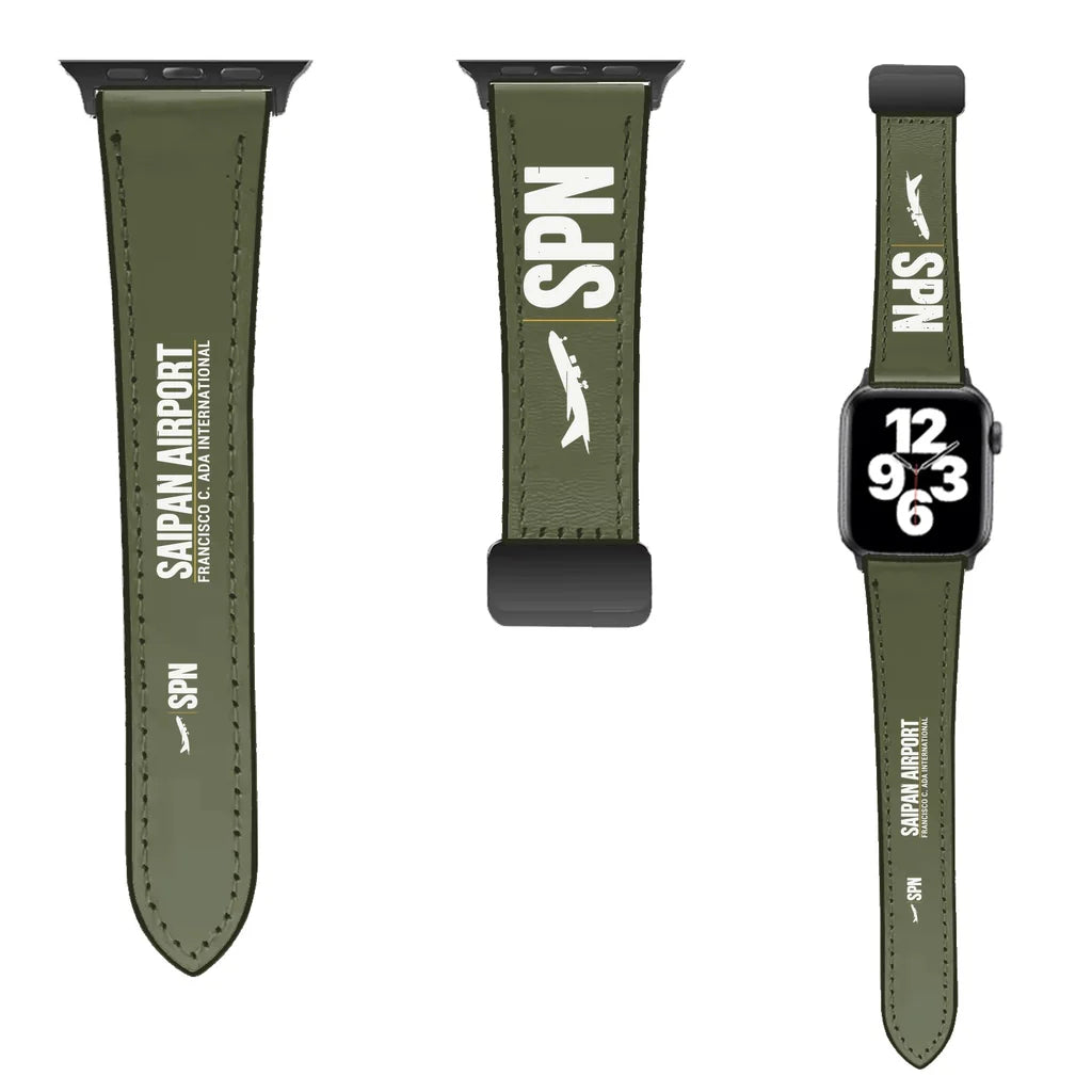 WBV6 | Francisco C. Ada Saipan International Airport SPN | Leather - Green Army