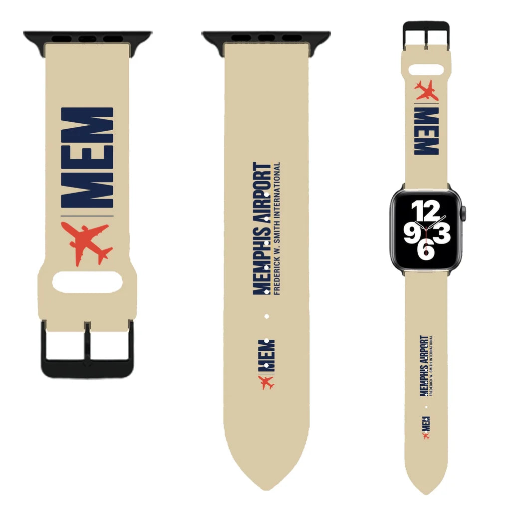 WBV6 | Frederick W. Smith International Airport Memphis MEM | Beige (Metal Buckle)