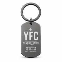 Thumbnail for Fredericton International Airport YFC - Key Chain - Original Design - Black