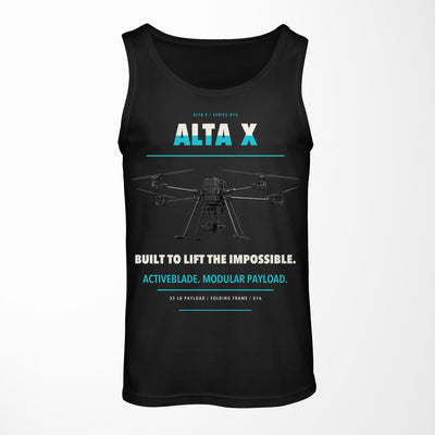 Freefly Alta X design on black tank top