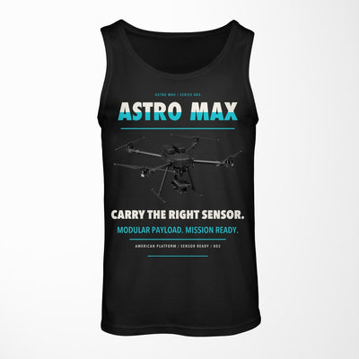 Freefly Astro Max design on black tank top