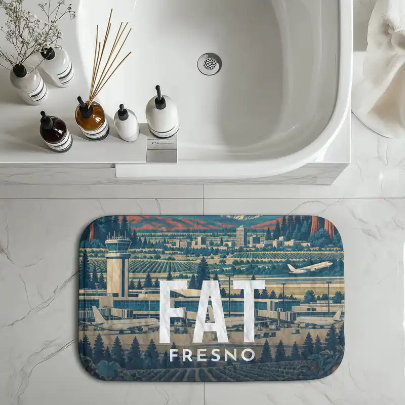 Fresno Yosemite International Airport (FAT) bath mat