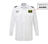 Thumbnail for Pilot In Progress (Cessna) Designed Long Sleeve Pilot Shirts