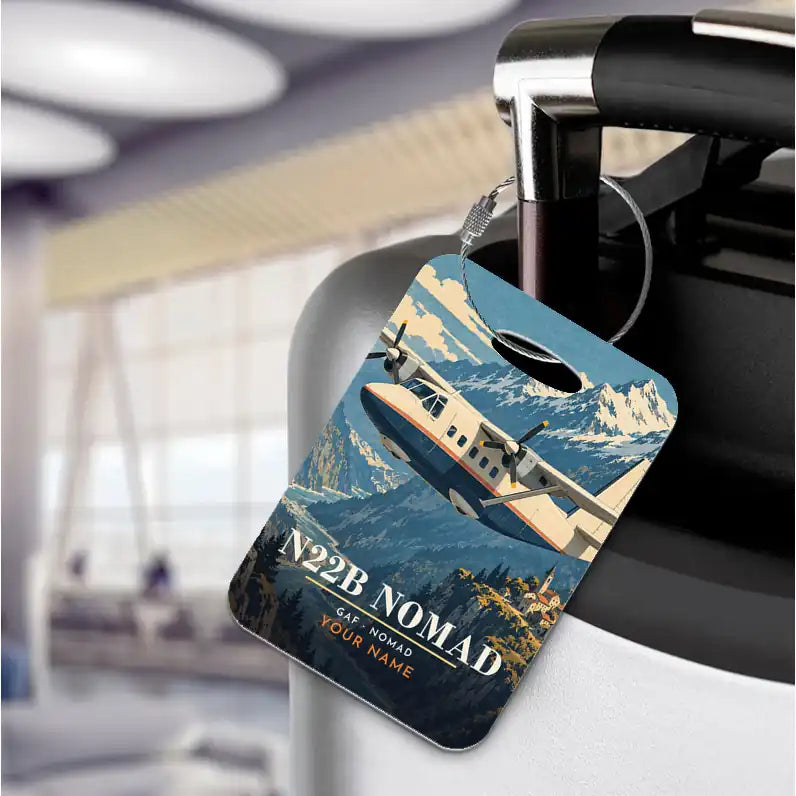 GAF N22B Nomad - 3D + Name - Luggage Tag - Full Print