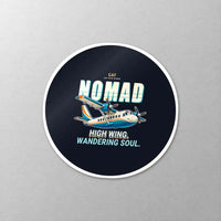 Thumbnail for GAF N22B Nomad - Cartoon - Circle Sticker - Close-up