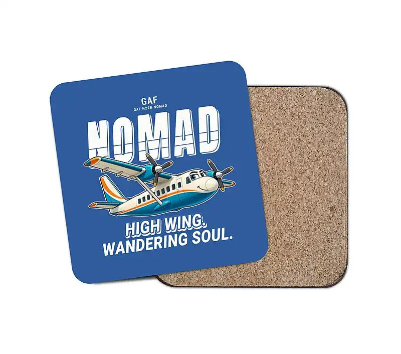 GAF N22B Nomad - Cartoon - Coaster - Blue