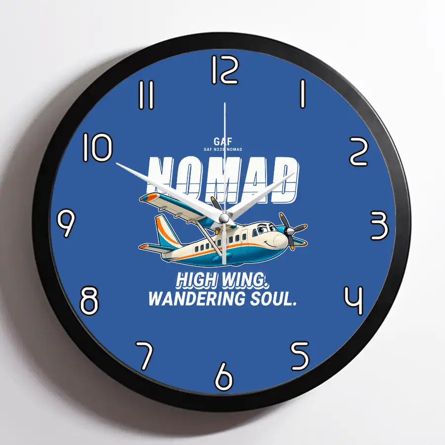 GAF N22B Nomad - Cartoon - Framed - Blue