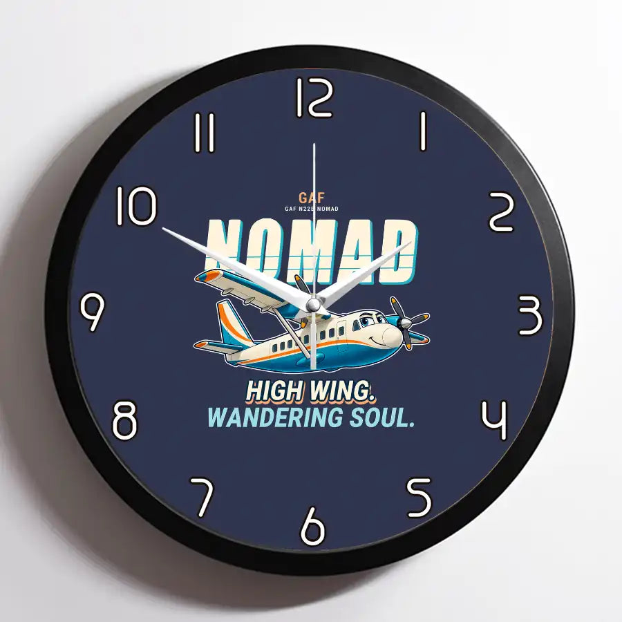 GAF N22B Nomad - Cartoon - Framed - Navy Blue