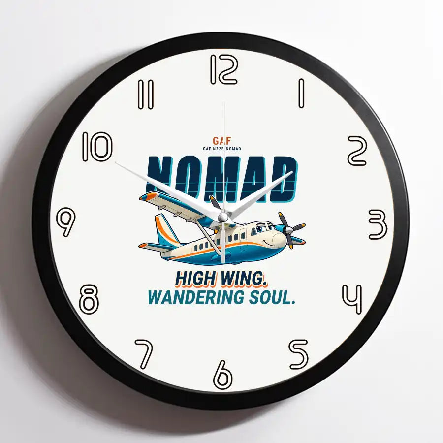 GAF N22B Nomad - Cartoon - Framed - White