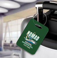 Thumbnail for GAF N22B Nomad - Cartoon + Name - Luggage Tag - Dark Green