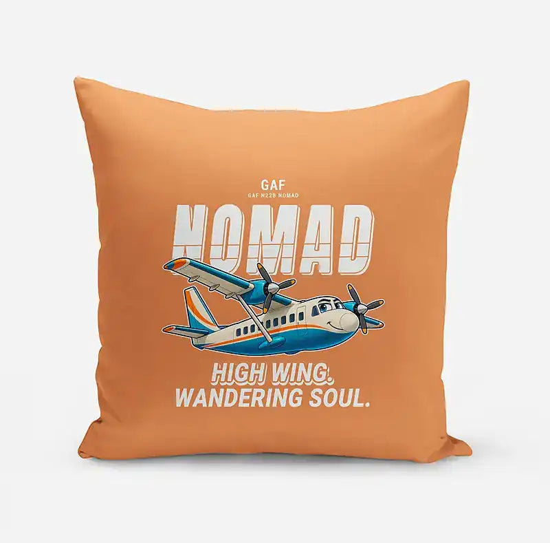 GAF N22B Nomad - Cartoon - Pillow - Orange