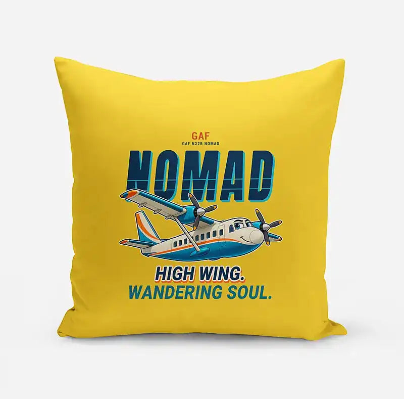 GAF N22B Nomad - Cartoon - Pillow - Yellow