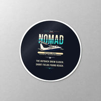 Thumbnail for GAF N22B Nomad - Original - Circle Sticker - Close-up