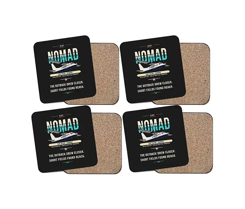 GAF N22B Nomad - Original - Coaster Set - Black