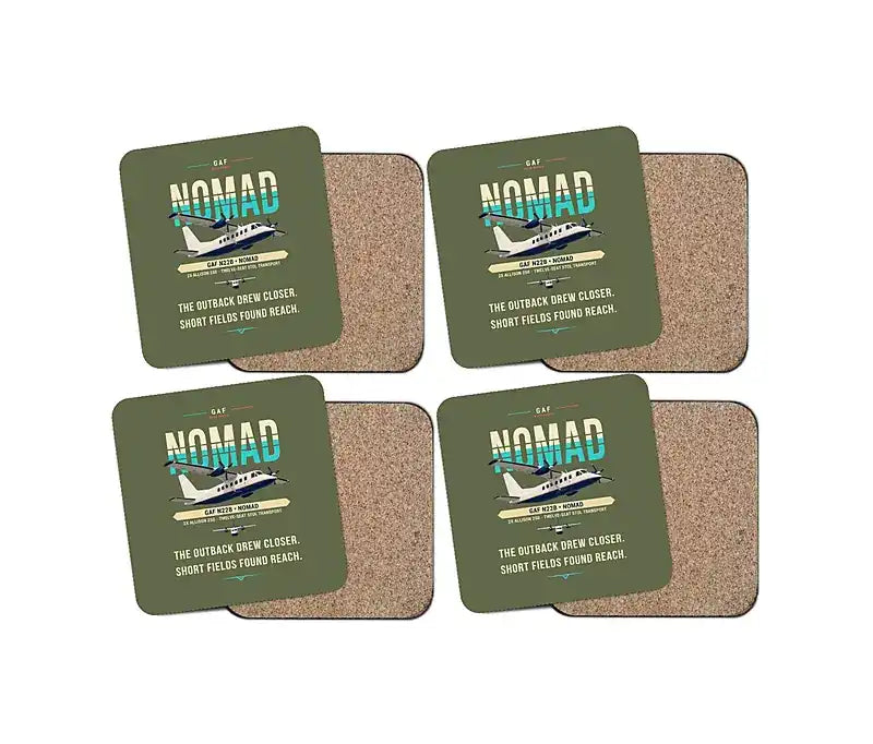 GAF N22B Nomad - Original - Coaster Set - Green Army