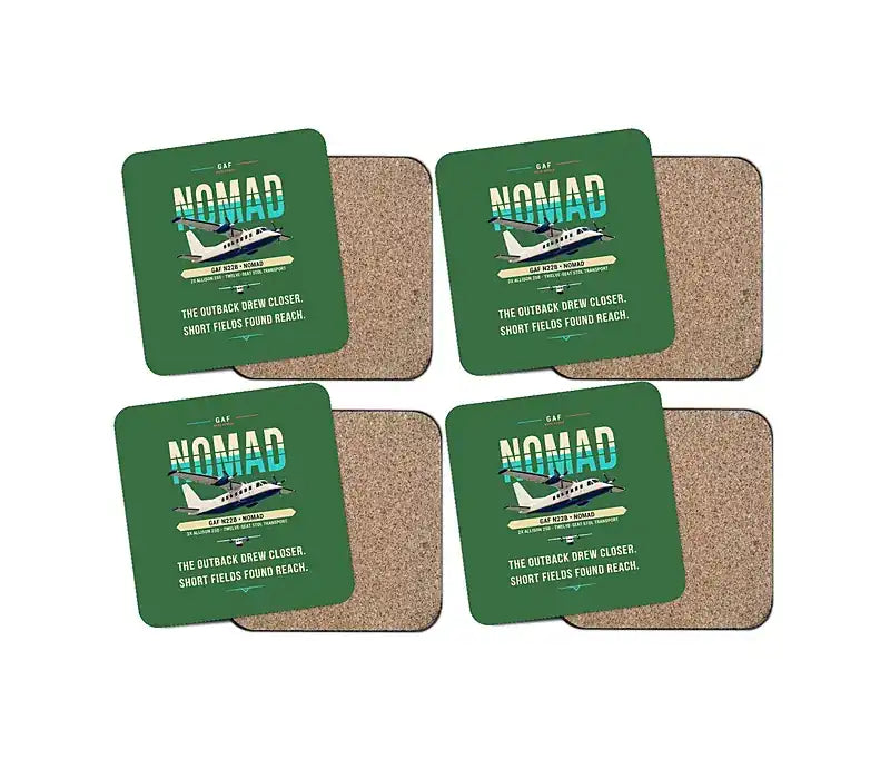 GAF N22B Nomad - Original - Coaster Set - Green