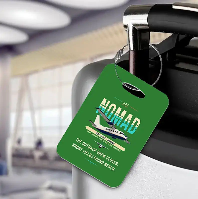 GAF N22B Nomad - Original - Luggage Tag - Green