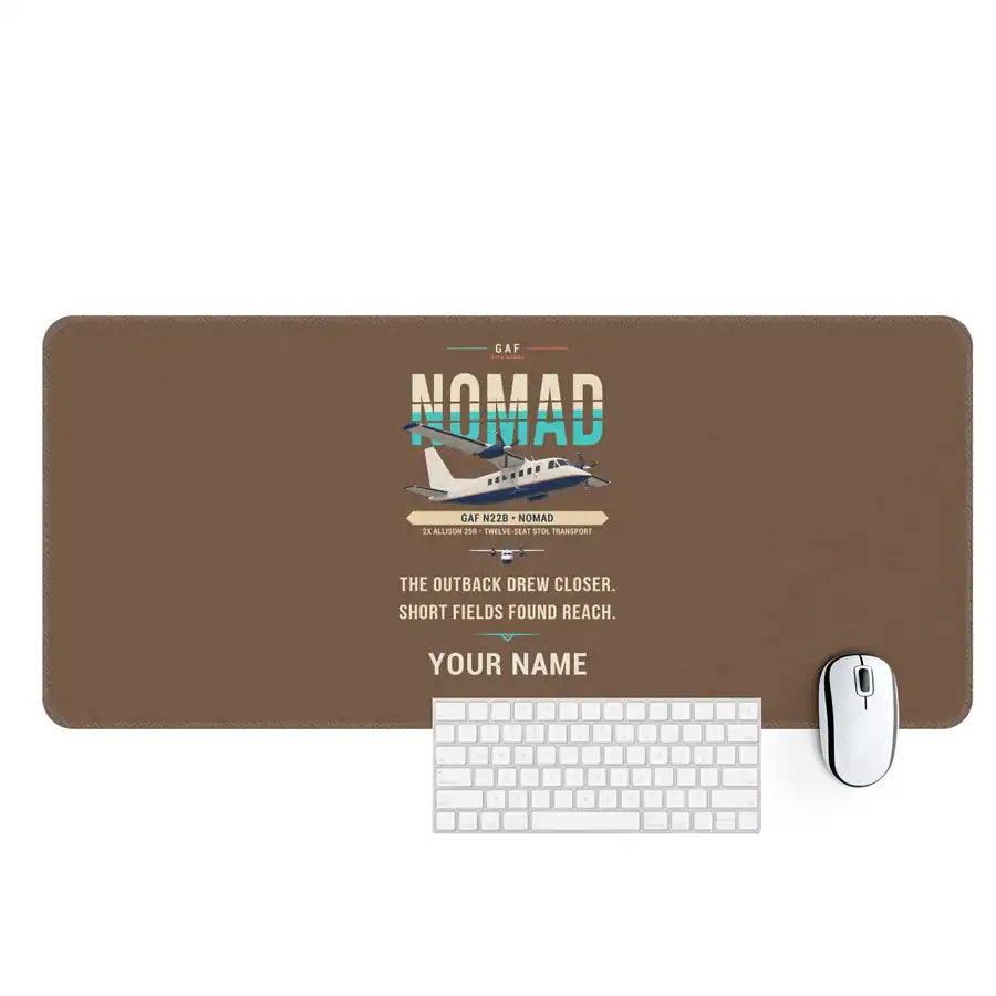 GAF N22B Nomad - Original + Name - Desk Mat - Brown