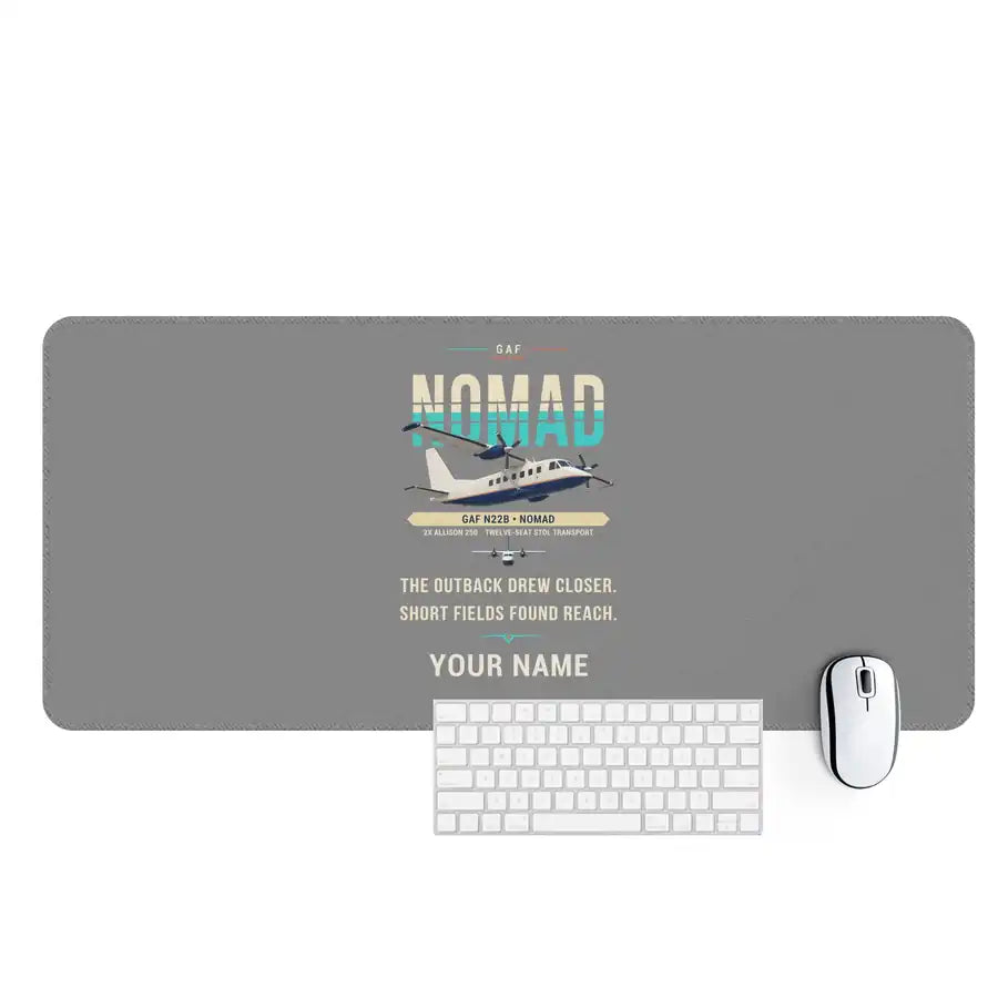 GAF N22B Nomad - Original + Name - Desk Mat - Gray