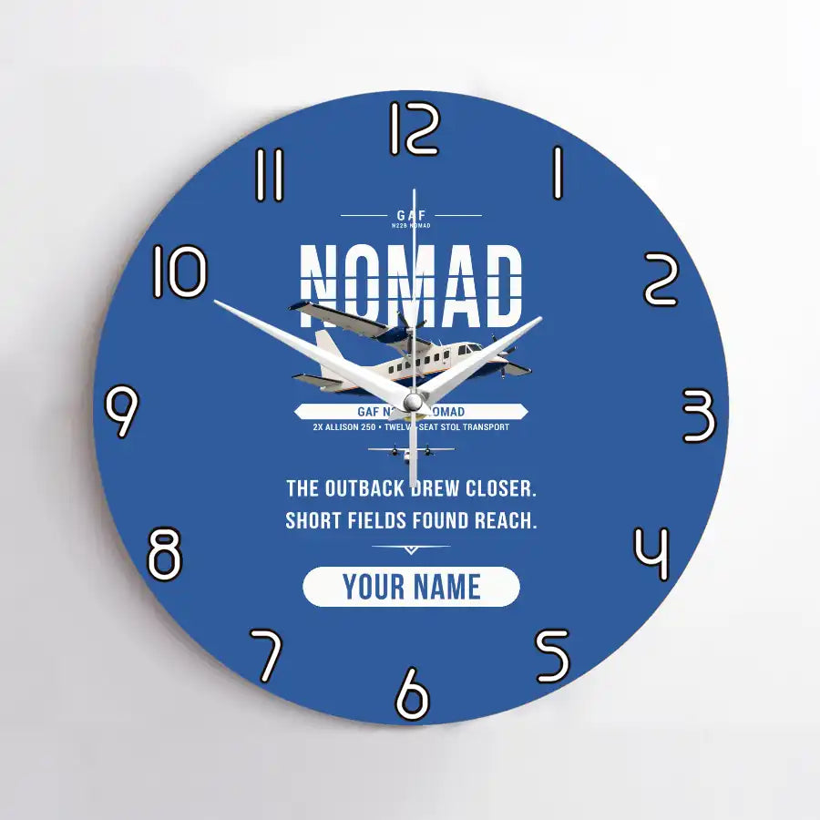 GAF N22B Nomad - Original + Name - No Frame - Blue