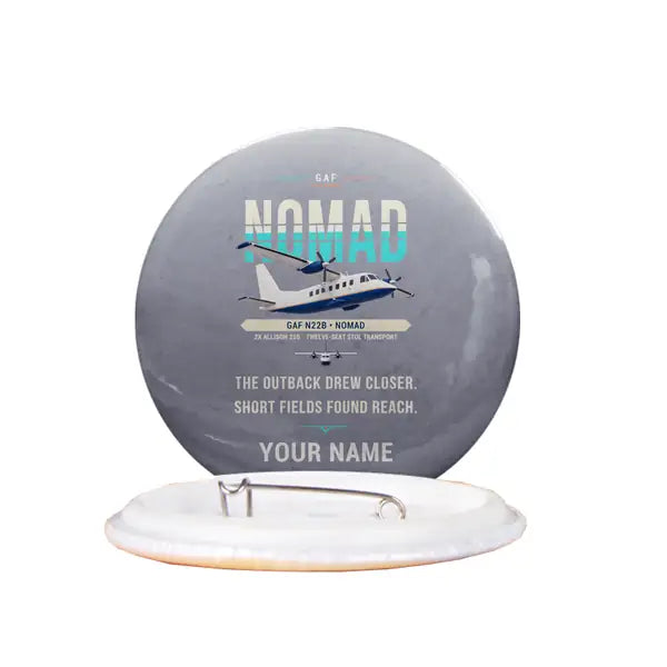 GAF N22B Nomad - Original + Name - Pin - Gray
