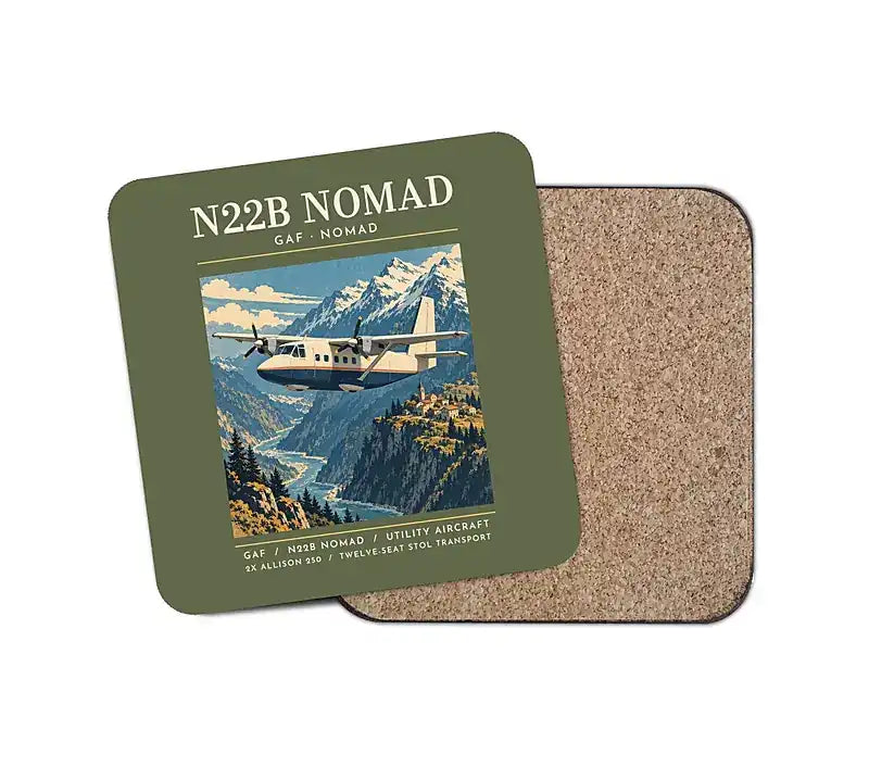 GAF N22B Nomad - Poster - Coaster - Green Army