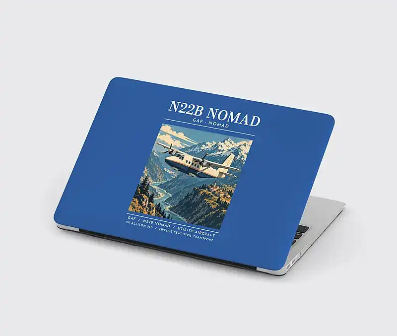 GAF N22B Nomad - Poster - MacBook Case - Blue