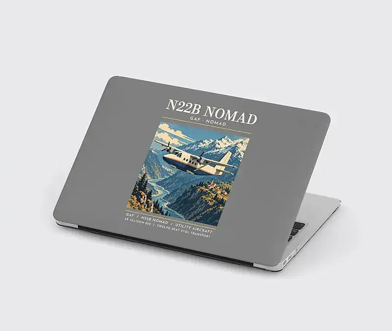 GAF N22B Nomad - Poster - MacBook Case - Gray