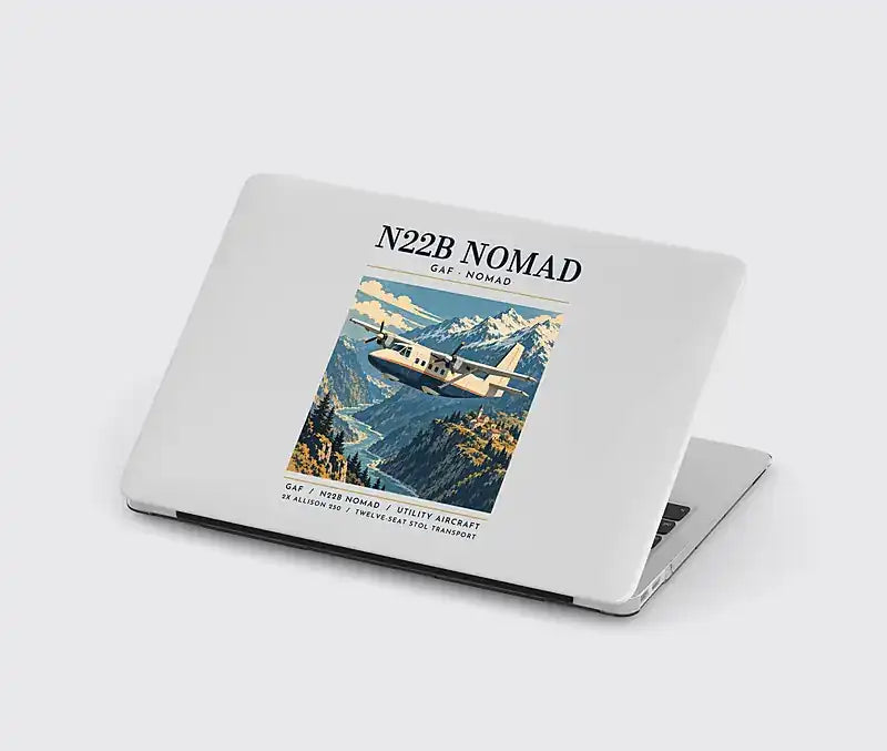 GAF N22B Nomad - Poster - MacBook Case - Light Gray