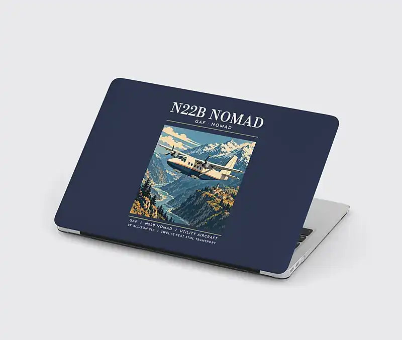 GAF N22B Nomad - Poster - MacBook Case - Navy Blue