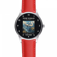 Thumbnail for GAF N22B Nomad - Poster + Name - Leather Strap - Red Leather Strap