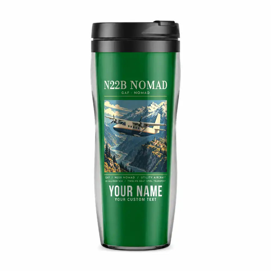 GAF N22B Nomad - Poster + Name - Plastic (No Holder) - Green