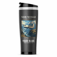 Thumbnail for GAF N22B Nomad - Poster + Name - Stainless Steel (No Holder) - Gray