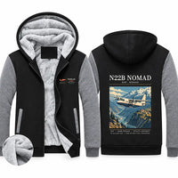 Thumbnail for GAF N22B Nomad Zipped Sweatshirts - Poster - Black & Gray