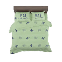 Thumbnail for Yamagata Airport (GAJ) Bedding Sets & Blankets - Bedding Set - Pattern - Light Green