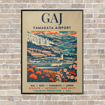 GAJ - Poster - Canvas Framed - Beige