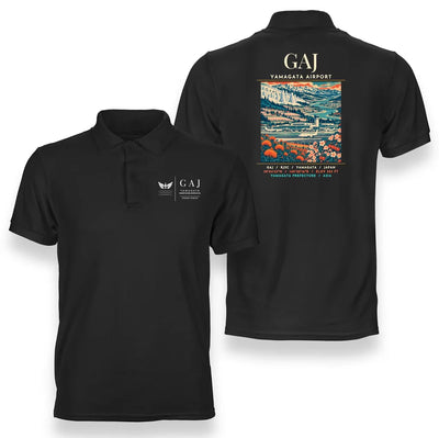 GAJ - Poster - Double-Side Polo - Black