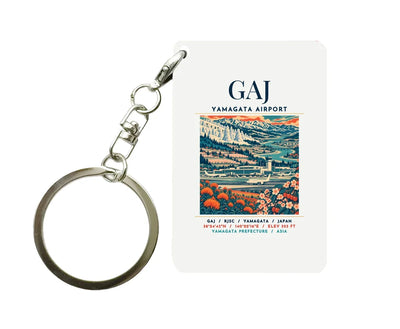 GAJ - Poster - Key Chain - White