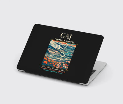 GAJ - Poster - MacBook Case - Black