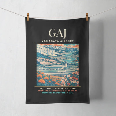 GAJ - Poster - Towel - Black