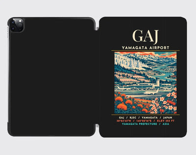 GAJ - Poster - iPad Case - Black